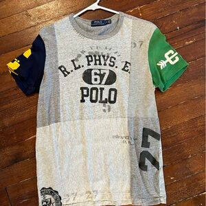 Ralph Lauren Kids' Gray, Green, and Navy Polo Tee